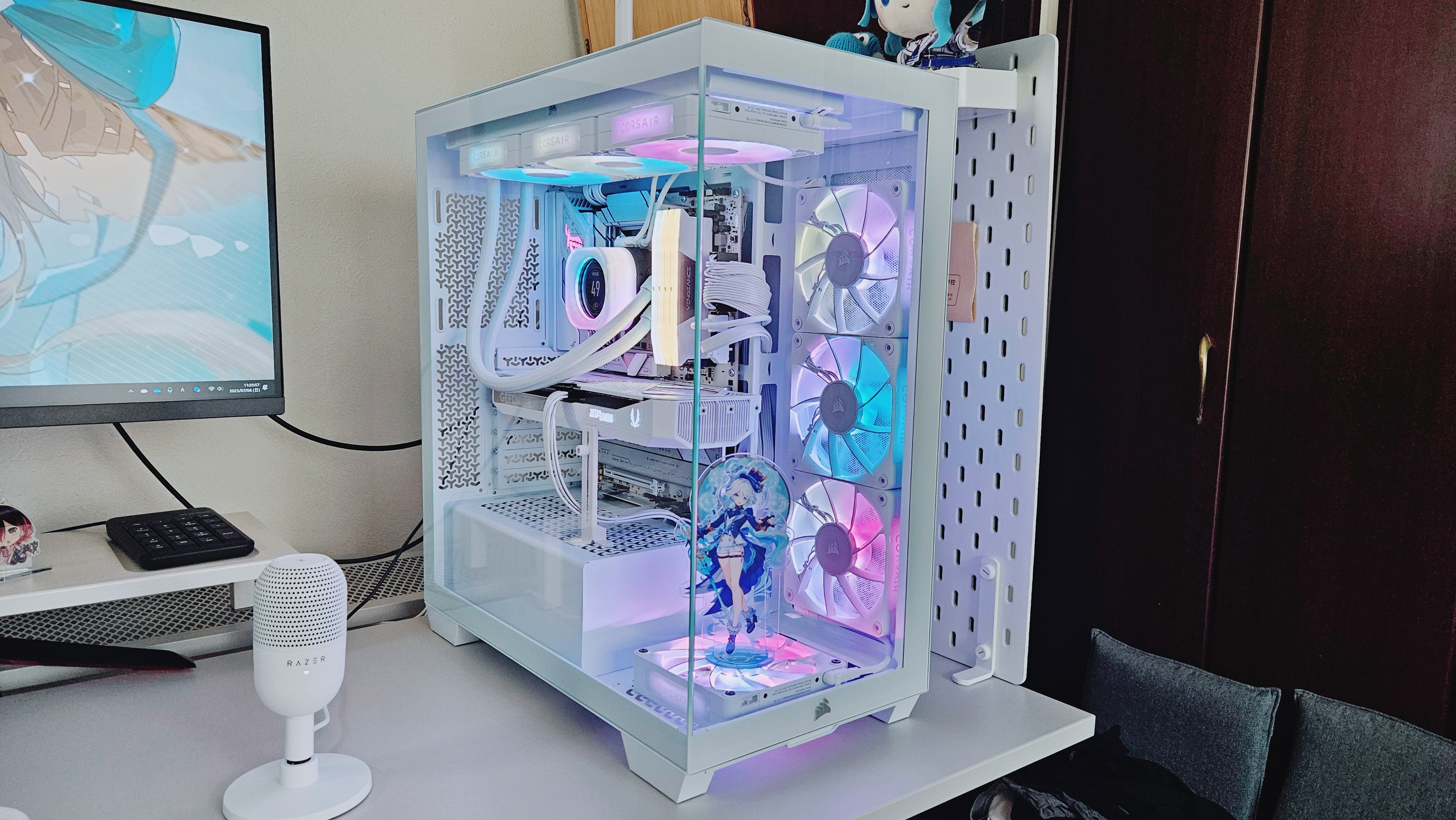 解説】CORSAIRのパーツを使ってまっしろつよつよPC(with フリーナ)を 