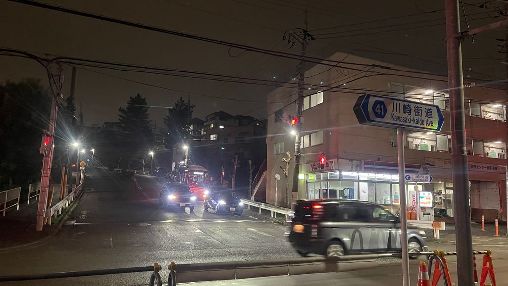 線路沿いの高低差がほとんどなかったのは救い(丘陵地の方面を見ながら 丘陵地方面には勾配が見える)